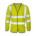 Front - Absolute Apparel Mens Hi Viz Coatlet