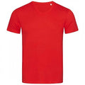Crimson Red - Front - Stedman Mens Ben V Neck Tee
