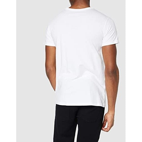 White - Back - Stedman Mens Ben V Neck Tee