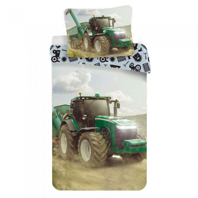 Front - Cotton Tractor Duvet Set
