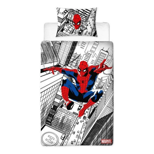 Front - Spider-Man Action Pose Duvet Set