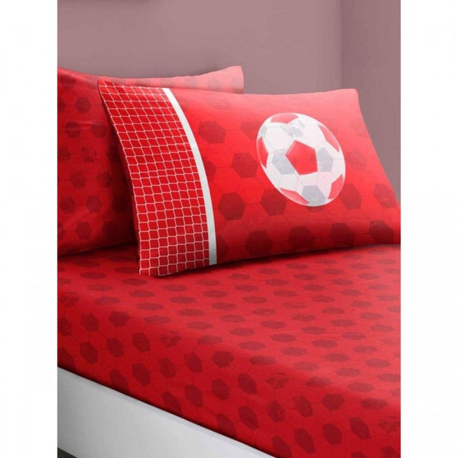 Front - Football Goal Fitted Sheet Set