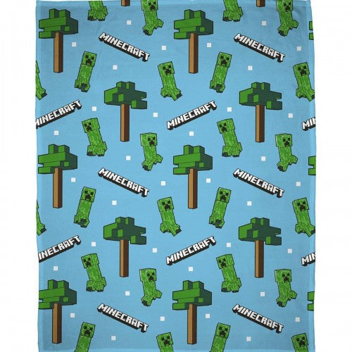 Front - Minecraft Epic Rotary Fleece Blanket