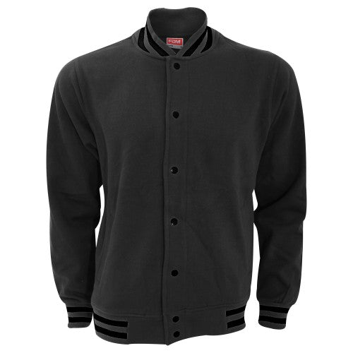 Front - FDM Unisex Campus Varsity Jacket