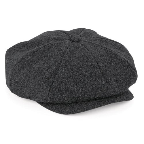 Front - Beechfield® Melton Wool Baker Boy Cap