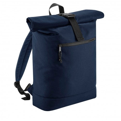 Front - Bagbase Roll Top Recycled Knapsack
