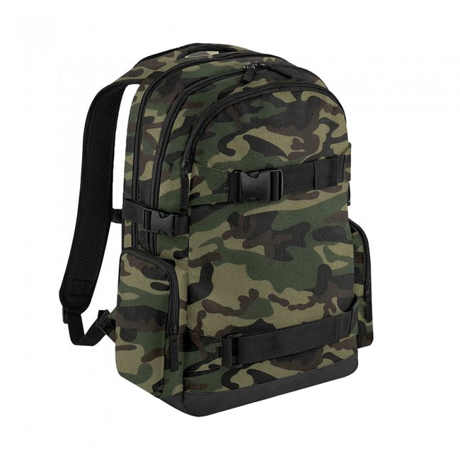 Front - Bagbase Old School Camo Knapsack
