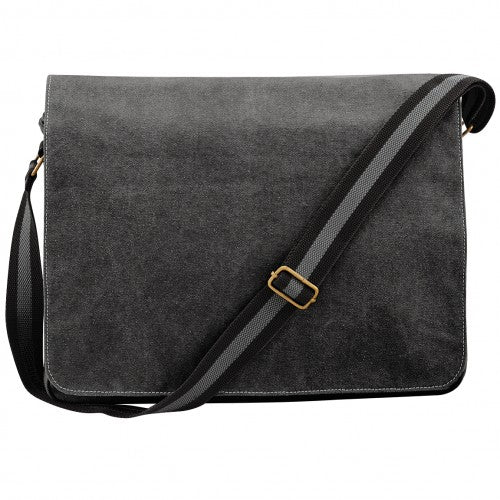 Front - Quadra Vintage Canvas Despatch Bag - 3.6 Gal