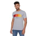 Front - Crosshatch Mens Flocked T-Shirt