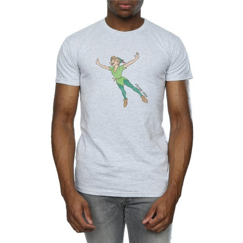 Front - Peter Pan Mens Classic Flying Heather T-Shirt