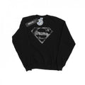 Front - Superman Mens Marble Cotton Logo Sweatshirt
