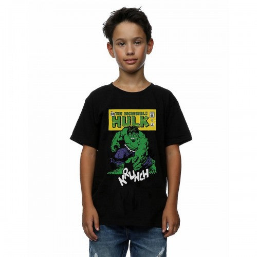 Front - Hulk Boys Krunch Cotton T-Shirt
