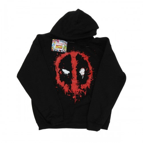 Front - Deadpool Mens Splat Face Cotton Hoodie