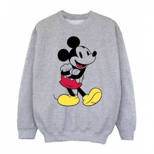 Front - Disney Boys Classic Mickey Mouse Sweatshirt