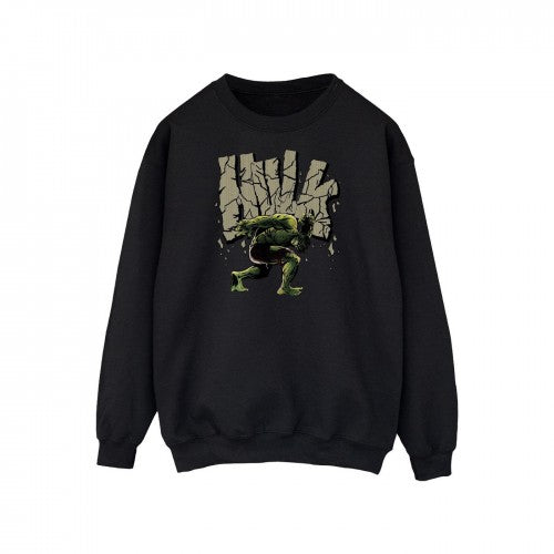 Front - Hulk Mens Rock Cotton Sweatshirt