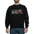 Front - Marvel Comics Mens Infill Logo Sweatshirt