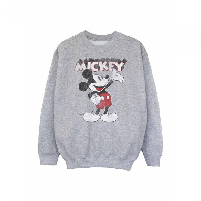 Front - Disney Girls Presents Mickey Mouse Sweatshirt