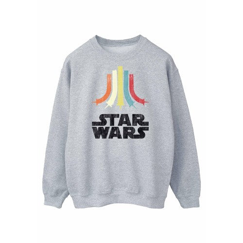 Front - Star Wars Mens Rainbow Sweatshirt