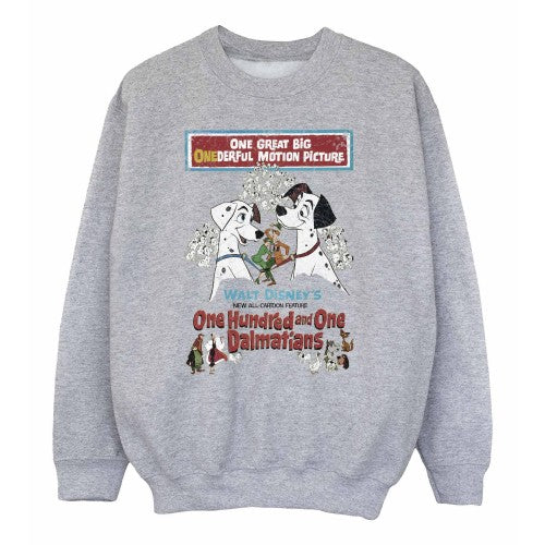 Front - 101 Dalmatians Boys Poster Sweatshirt
