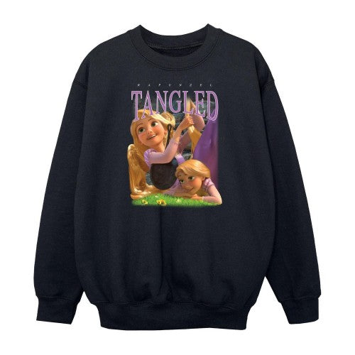 Front - Tangled Girls Rapunzel Montage Sweatshirt