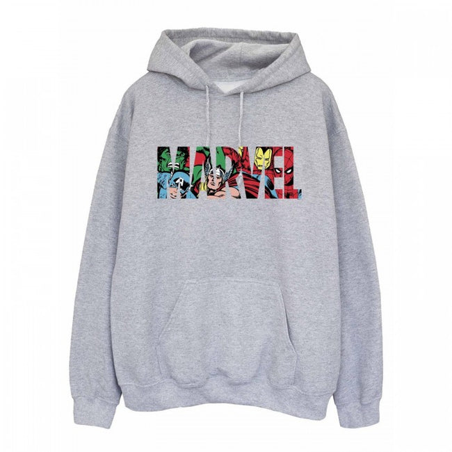 Front - Marvel Comics Mens Infill Logo Hoodie