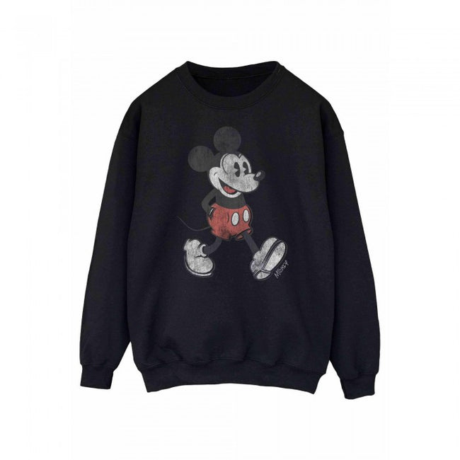 Front - Disney Womens/Ladies Walking Mickey Mouse Sweatshirt