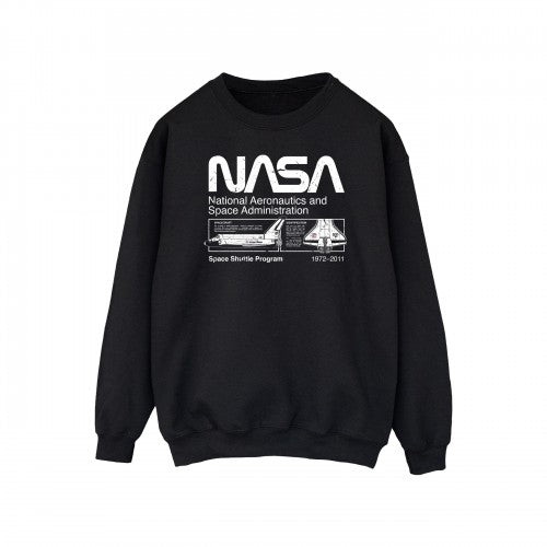 Front - NASA Mens Space Shuttle Sweatshirt