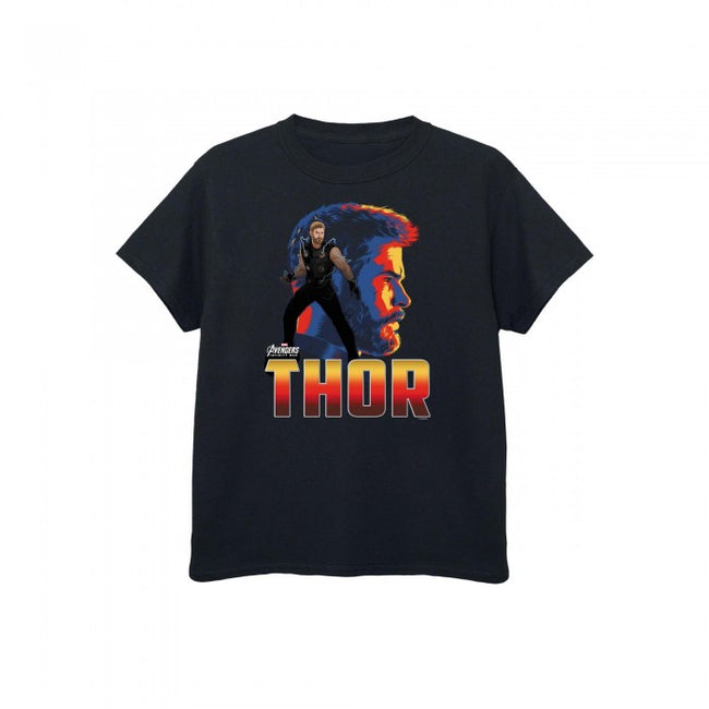Front - Avengers Infinity War Boys Thor Character T-Shirt