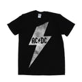 Front - AC/DC Mens Lightning Bolt Cotton T-Shirt