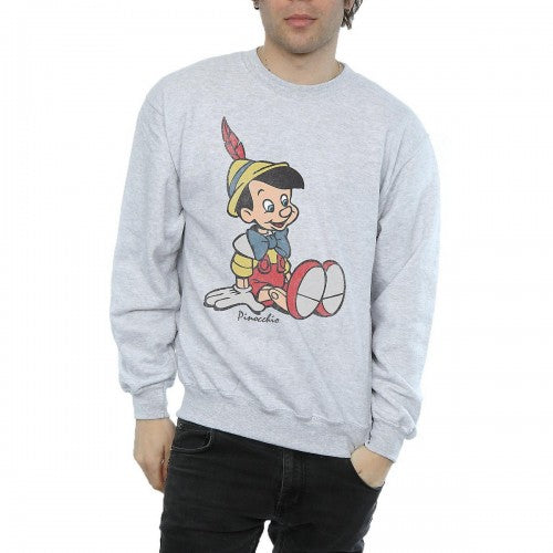 Front - Pinocchio Mens Classic Sweatshirt