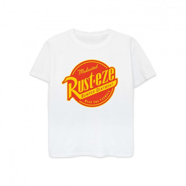 Front - Cars Boys Rust-Eze Logo Cotton T-Shirt