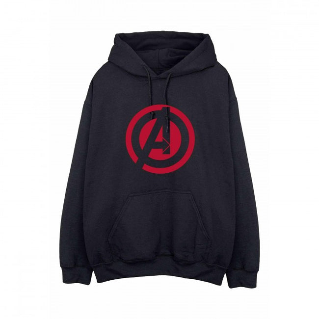 Front - Avengers Assemble Mens Solid Cotton Logo Hoodie