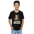 Front - Star Wars Boys Rainbow Cotton T-Shirt