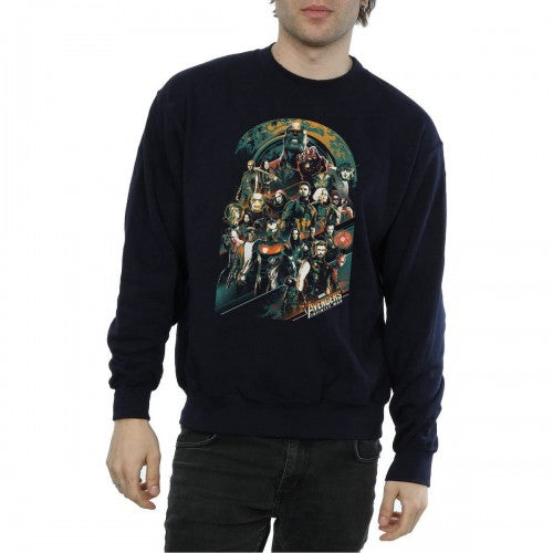 Front - Avengers Infinity War Mens Team Cotton Sweatshirt