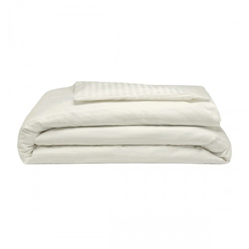 Front - Belledorm 540 Thread Count Satin Stripe Duvet Set