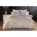Front - Belledorm Seve Jacquard Duvet Set