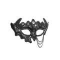Front - Bristol Novelty Black Decorative 3/4 Eye Mask