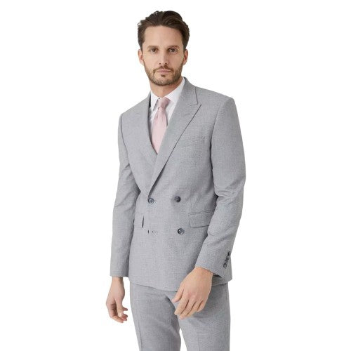 Front - Burton Mens Textured Slim Suit Jacket