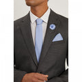 Front - Burton Mens Plain Wedding Tie Set