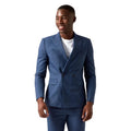 Front - Burton Mens Textured Slim Suit Jacket