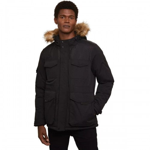 Front - Burton Mens Panelled Hooded Regular Parka