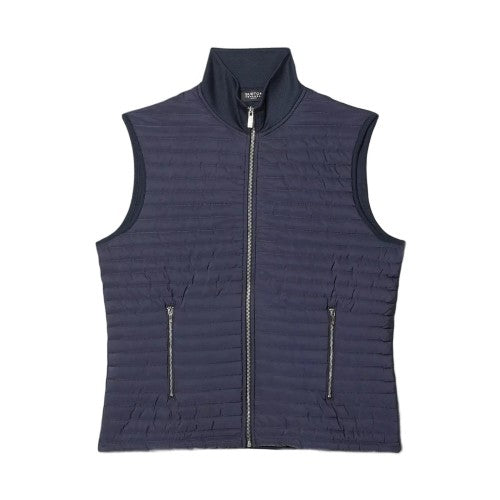Front - Burton Mens Quilted Funnel Neck Vest