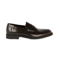 Front - Burton Mens Leather Slip-on Loafers