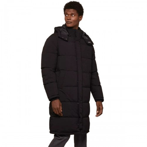 Front - Burton Mens Hooded Longline Puffer Jacket