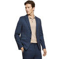Front - Burton Mens Checked Jersey Slim Suit Jacket