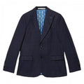 Front - Burton Mens Checked Tweed Slim Suit Jacket