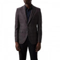 Front - Burton Mens Multi Check Slim Blazer