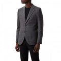 Front - Burton Mens Crosshatch Slim Blazer