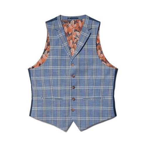 Front - Burton Mens Checked Slim Vest