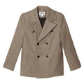 Front - Burton Mens Herringbone Wool Blend Peacoat